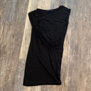 Fitted Allsaints Black T-Shirt Dress
